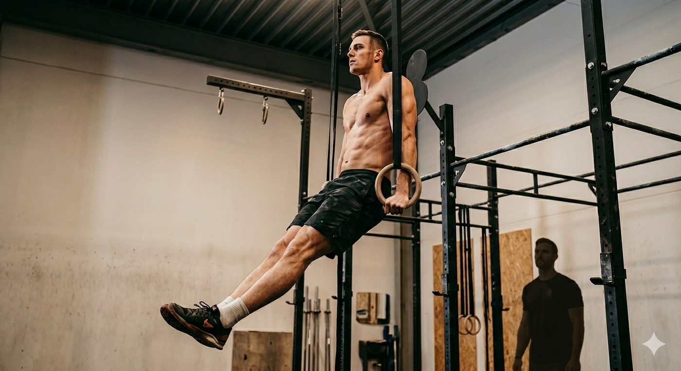 Entraînement anneaux de gymnastique — force bodyweight